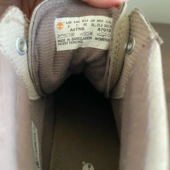 Timberland Ellendale Dusty Mid Top Lace Up Outdoor Hiking Boots Womens Sz 9.5 - Picture 7 of 9